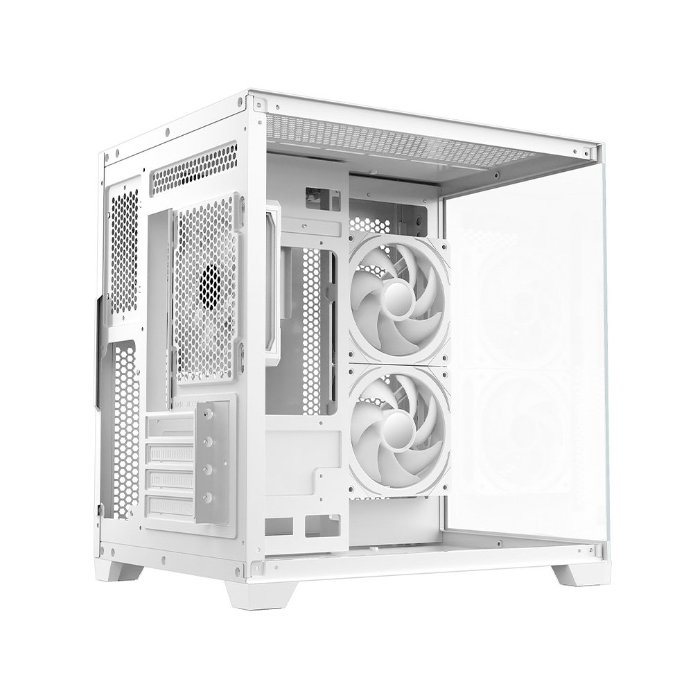 Gabinete Gamer Hyrax HGB705, Mini Tower, Frontal e Lateral em Vidro, Sem FANs, Branco - HGB705W - view 9
