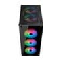 Gabinete Gamer Hyrax HGB210, Mid Tower, ATX,  Lateral e Frontal em Vidro Temperado, Sem Fans, Preto - HGB210B