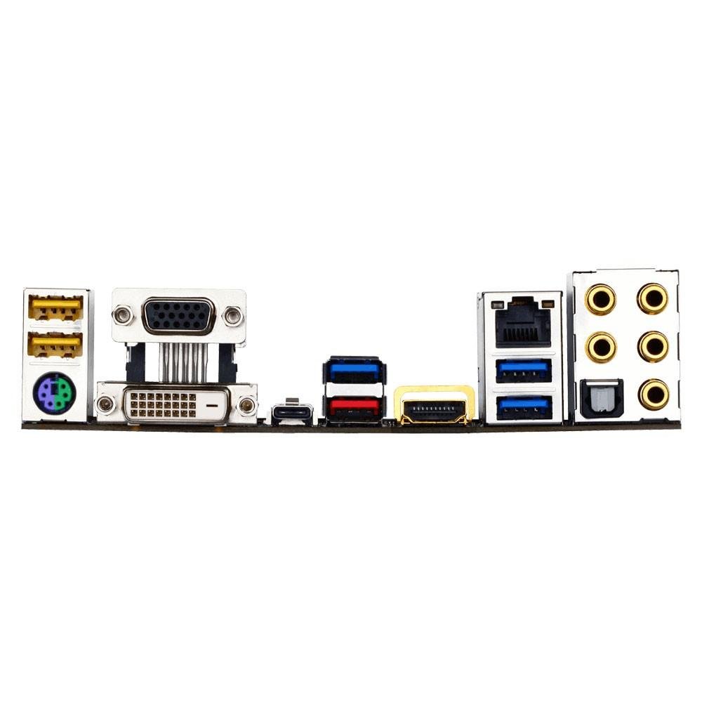 Imagem 2 de 4 do produto Placa-Mãe GIGABYTE p/ Intel LGA 1151 mATX GA-Z170MX-GAMING 5, DDR4, HDMI, USB 3.1 Tipo C, SATA Express,M.2 , SLI/CFX,AMP-UP