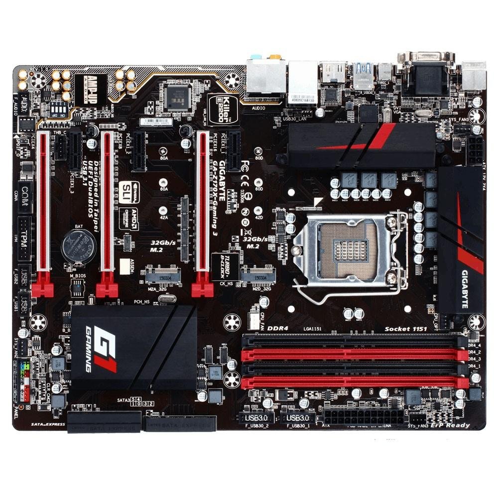 Placa-Mãe Gigabyte GA-Z170X-Gaming 3, Intel LGA 1151, ATX, DDR4
