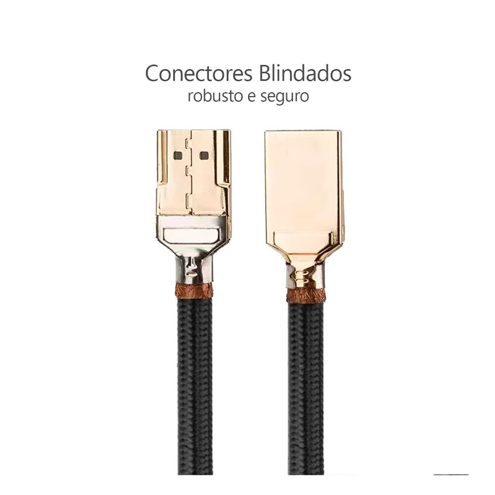 Cabo HDMI 2.1 Fitter, UHDTV 8K, 2 Metros, 48Gbps, 3D, Ready, 144Hz, 4k, Função CEC-ARC, Preto - FHB2 Cabo HDMI 2.1 Fitter, UHDTV 8K, 2 Metros, 48Gbps, 3D, Ready, 144Hz, 4k, Função CEC-ARC, Preto - FHB2