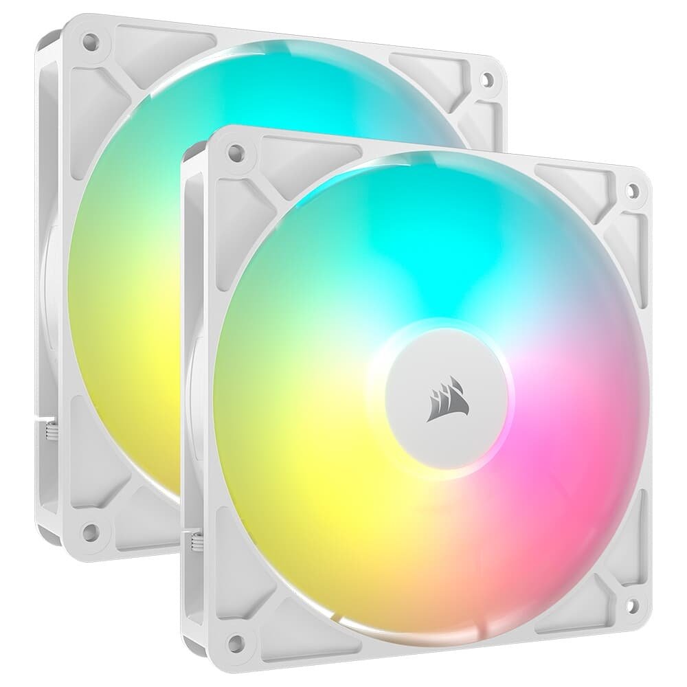 Kit com 2 Ventoinhas Corsair RS140 ARGB, 140mm, PWM, Branco - CO-9050187-WW 5