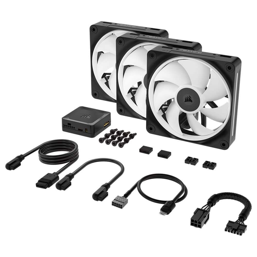 Imagem 15 de 16 do produto Kit com 3 Ventoinhas Corsair LX RGB Series, iCUE LINK LX120, 120mm, Preto - CO-9051026-WW