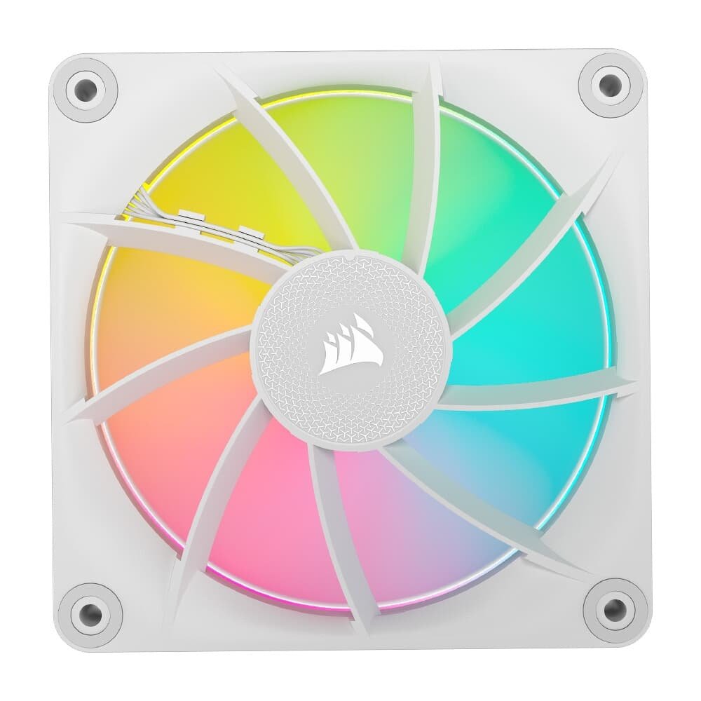 Imagem 5 de 14 do produto Kit com 3 Ventoinhas Corsair LX RGB Series, iCUE LINK LX120, 120mm, Branco - CO-9051030-WW