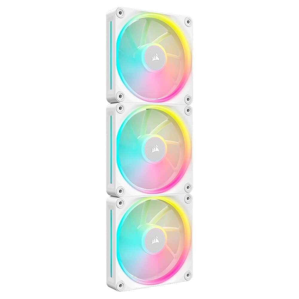 Imagem 9 de 14 do produto Kit com 3 Ventoinhas Corsair LX RGB Series, iCUE LINK LX120, 120mm, Branco - CO-9051030-WW