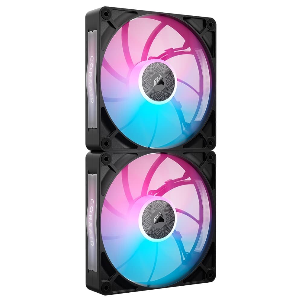 Kit com 2 Ventoinhas Corsair RX MAX RGB Series, iCUE LINK RX140 MAX RGB, 140mm, Preto - CO-9051036-WW - view 8