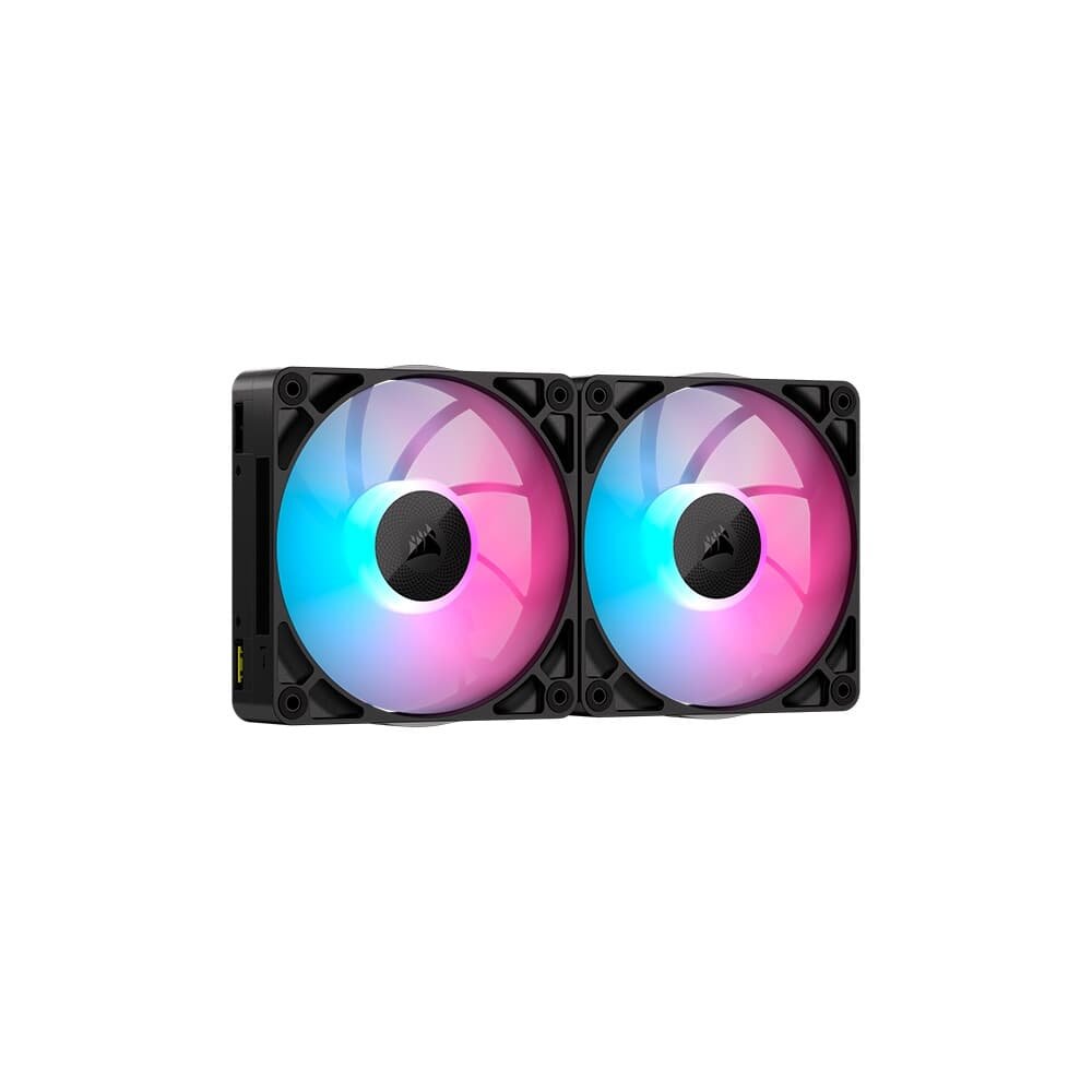 Kit com 2 Ventoinhas Corsair RX MAX RGB Series, iCUE LINK RX140 MAX RGB, 140mm, Preto - CO-9051036-WW - view 9
