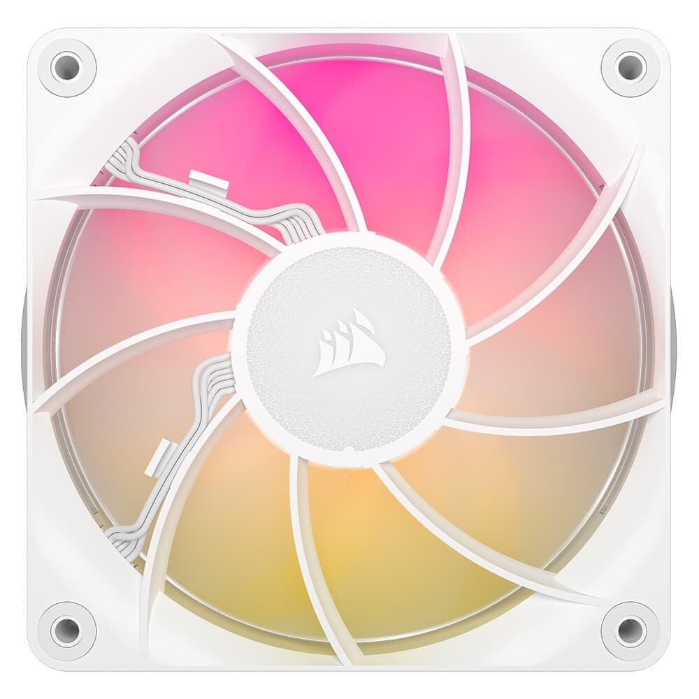 Ventoinha Corsair RX MAX RGB Series, iCUE LINK RX120 MAX RGB, 120mm, Branco - CO-9051037-WW - view 7