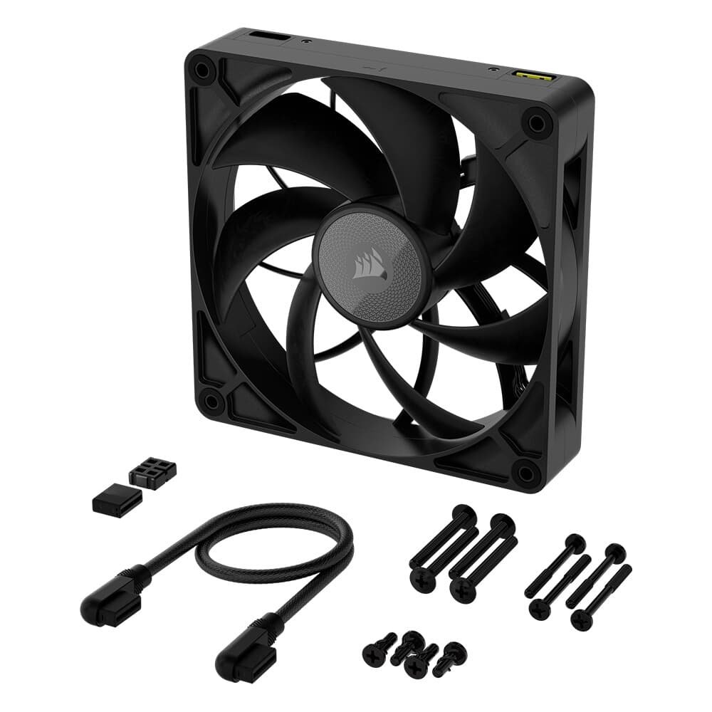 Kit com 2 Ventoinhas Corsair RX MAX Series, iCUE LINK RX140 MAX, 140mm, Preto - CO-9051044-WW - view 12