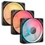 Kit com 3 Ventoinhas Corsair LX-R RGB Series, iCUE LINK LX120-R RGB, 120mm, Preto- CO-9051050-WW 3