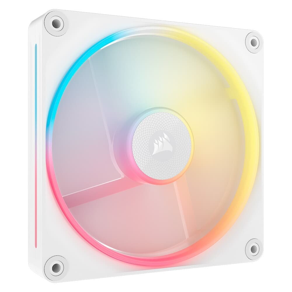 Imagem 10 de 15 do produto Kit com 2 Ventoinhas Corsair LX-R RGB Series, iCUE LINK LX140-R RGB, 140mm, Branco - CO-9051056-WW