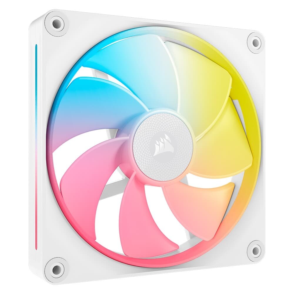 Imagem 4 de 15 do produto Kit com 2 Ventoinhas Corsair LX-R RGB Series, iCUE LINK LX140-R RGB, 140mm, Branco - CO-9051056-WW