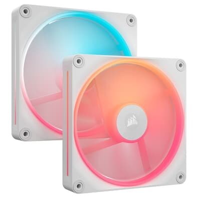 Kit com 2 Ventoinhas Corsair LX-R RGB Series, iCUE LINK LX140-R RGB, 140mm, Branco - CO-9051056-WW
