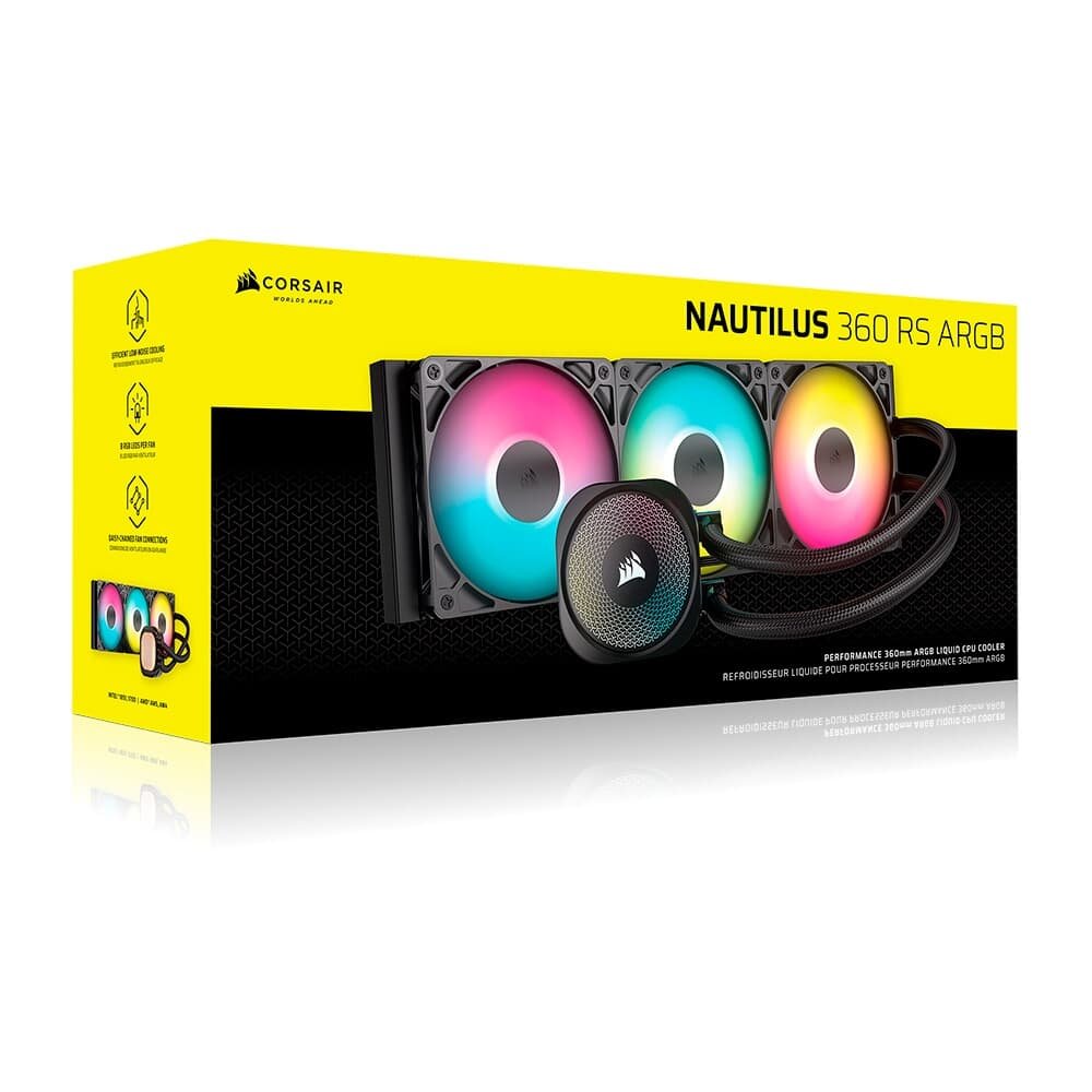 Water Cooler Corsair NAUTILUS 360, ARGB, 360mm, AMD e Intel, Preto - CW-9060093-WW - view 29