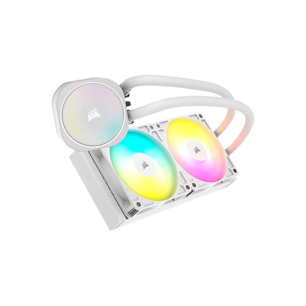 Imagem 2 de 29 do produto Water Cooler Corsair NAUTILUS 240, ARGB, 240mm, AMD e Intel, Branco - CW-9060094-WW