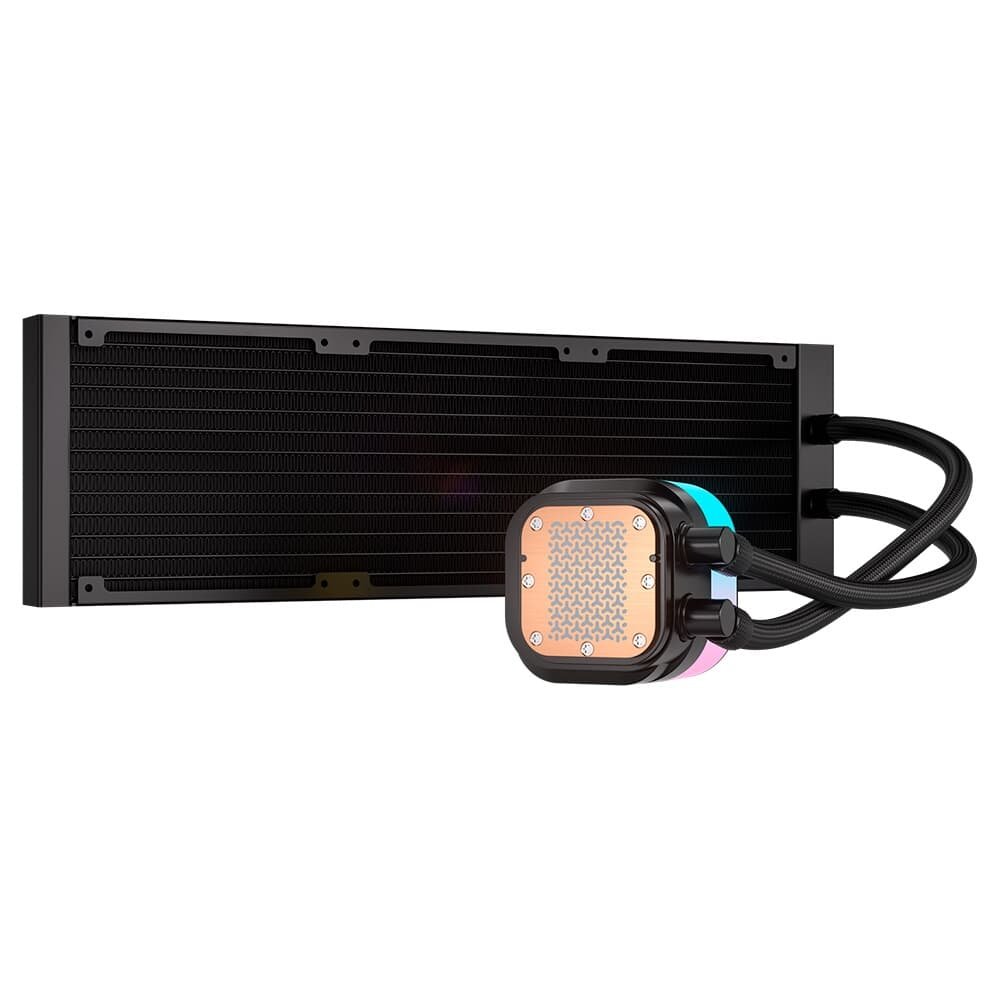 Water Cooler Corsair iCUE LINK TITAN 360 RX RGB AIO, 360mm, AMD e Intel, Preto - CW-9061018-WW Water Cooler Corsair iCUE LINK TITAN 360 RX RGB AIO, 360mm, AMD e Intel, Preto - CW-9061018-WW