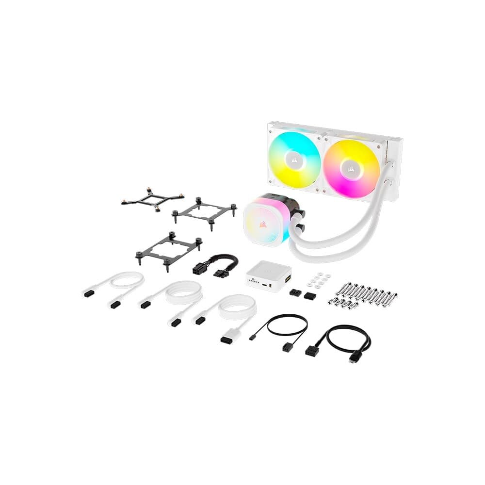 Imagem 38 de 38 do produto Water Cooler Corsair iCUE LINK TITAN 240 RX RGB AIO, 240mm, AMD e Intel, Branco - CW-9061020-WW