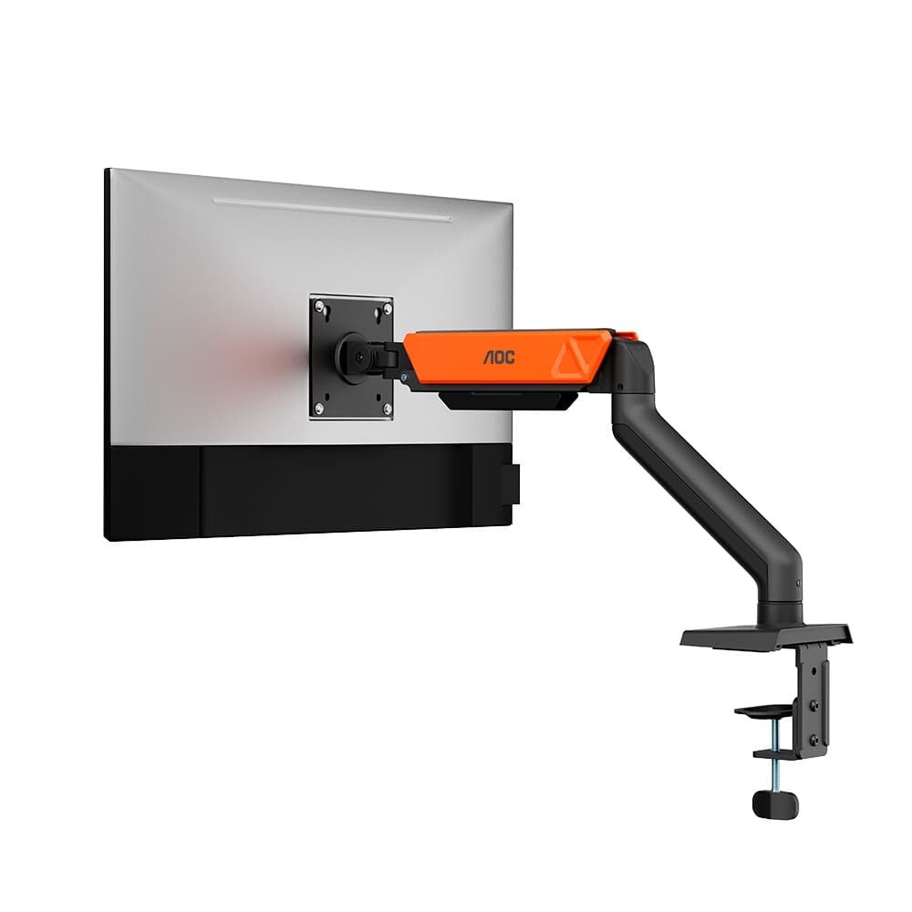 "Suporte de Mesa para Monitor de 17"" a 32"" ( Balão.info) AM102, Ajustes com Mola Mecânica, Preto Fosco e Laranja - AM102H2" - view 5