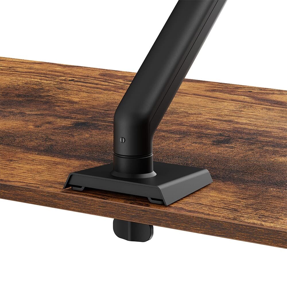 Imagem 9 de 9 do produto Suporte de Mesa para Monitor de 17" a 32" AOC AM102, Ajustes com Mola Mecânica, Preto Fosco e Laranja - AM102H2
