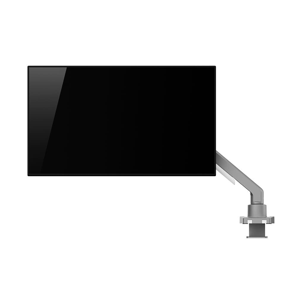 Imagem 4 de 9 do produto Suporte de Mesa para Monitor de 17" a 32" AOC AM200, Ajustes com Mola Mecânica, Prata Fosco e Branco - AM200H1