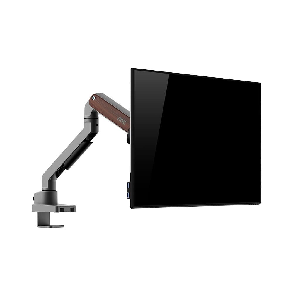"Suporte de Mesa para Monitor de 17"" a 32"" ( Balão.info) AM200, Ajustes com Mola Mecânica, Cinza e Madeira - AM200H3" - view 4