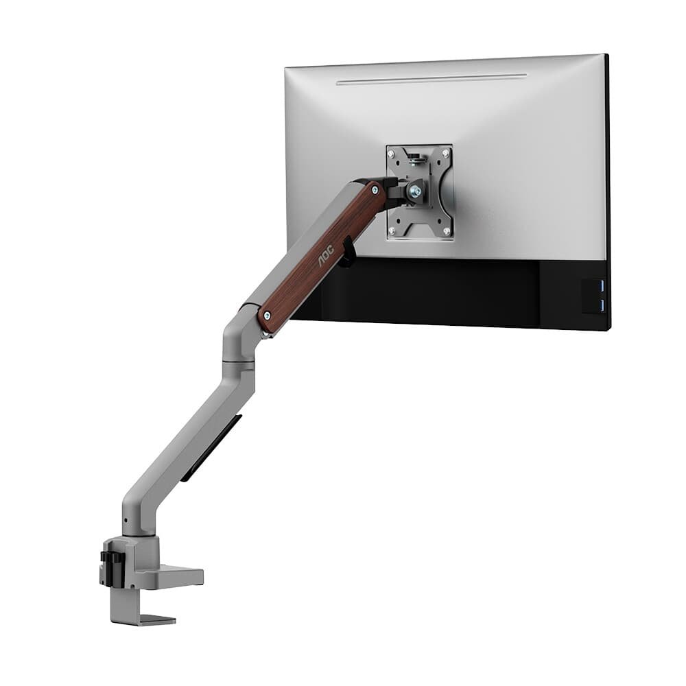 "Suporte de Mesa para Monitor de 17"" a 32"" ( Balão.info) AM200, Ajustes com Mola Mecânica, Cinza e Madeira - AM200H3" - view 5