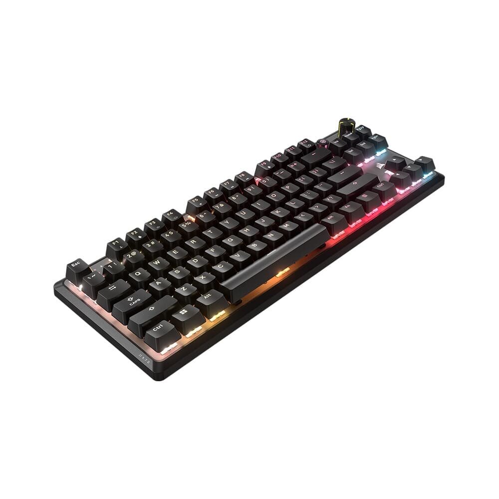 Teclado Mecânico Gamer Corsair K70 Core TKL Tenkeyless, RGB LED, Switch MLX Vermelho V2, Teclas ABS DS, Preto - CH-911911E-NA