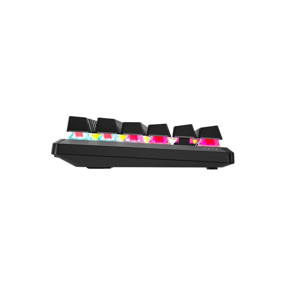 Teclado Mecânico Gamer Corsair K70 Core TKL Tenkeyless, RGB LED, Switch MLX Vermelho V2, Teclas ABS DS, Preto - CH-911911E-NA
