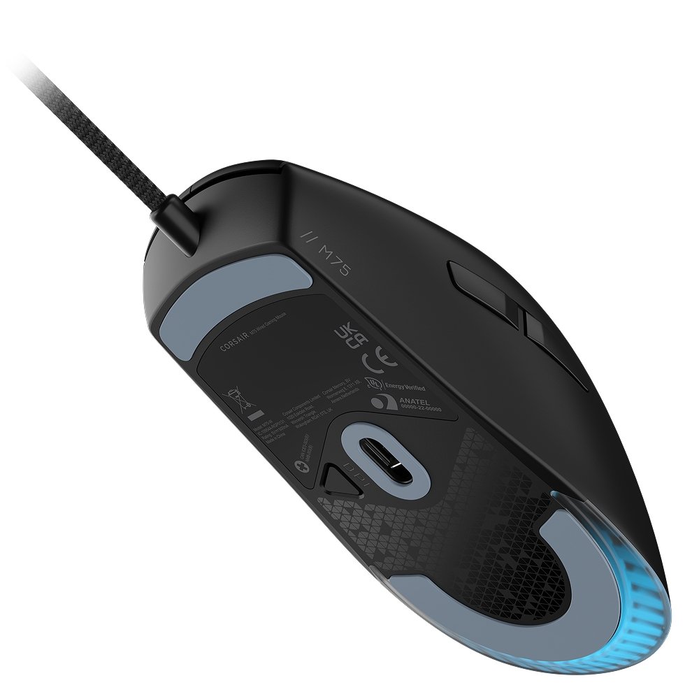 Imagem 17 de 18 do produto Mouse Gamer CORSAIR M75, RGB, 26000 DPI, Óptico, Preto - CH-930D010-NA