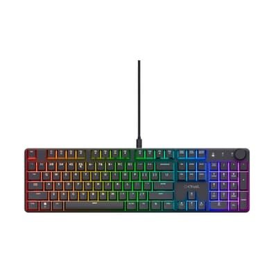 Teclado Mecânico Gamer GXTrust 866 Torix, Full Size, RGB, Anti-Ghosting, Cabo USB, Preto - 24910