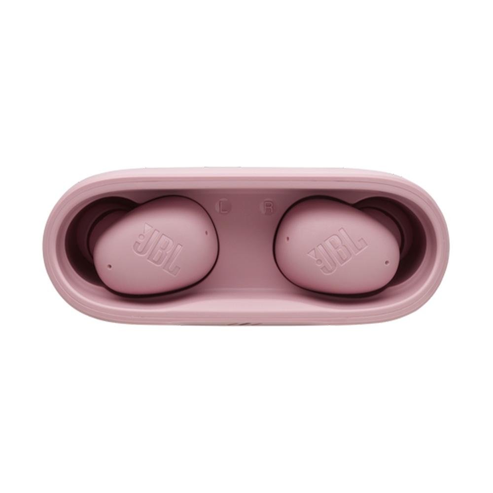 Imagem 6 de 9 do produto Fone de Ouvido JBL Wave Buds 2, Cancelamento de Ruído,  Bateria Até 40 Horas, Bluetooth 5.3, Conexão Multipontos, IP54, Rosa - JBLWBUDS2PIK