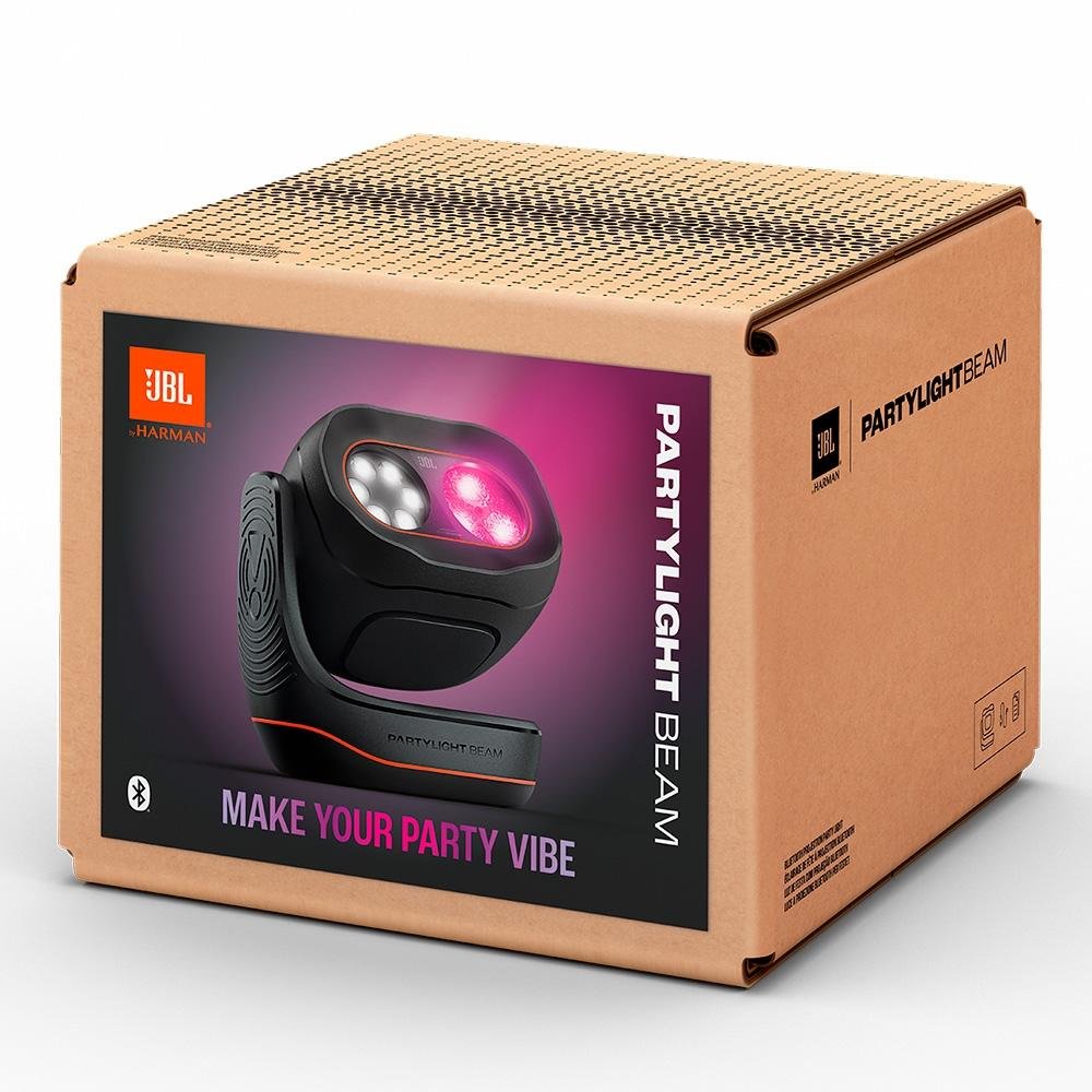 Projetor de Luzes Inteligente JBL PartyLight Beam, Efeito Show de Luzes, Bluetooth, Preto - JBLPLBEAMBR - view 8