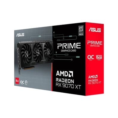 Placa de Vídeo ASUS PRIME RX9070XT O16G | KaBuM!