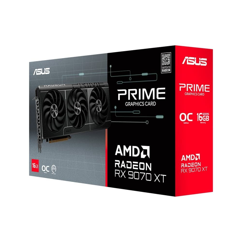 Placa de Vídeo ASUS PRIME RX 9070 XT O16G AMD Radeon, 16GB, GDDR6, Axial-tech, OpenGL 4.6 - 90YV0L71-M0NA00 - view 13