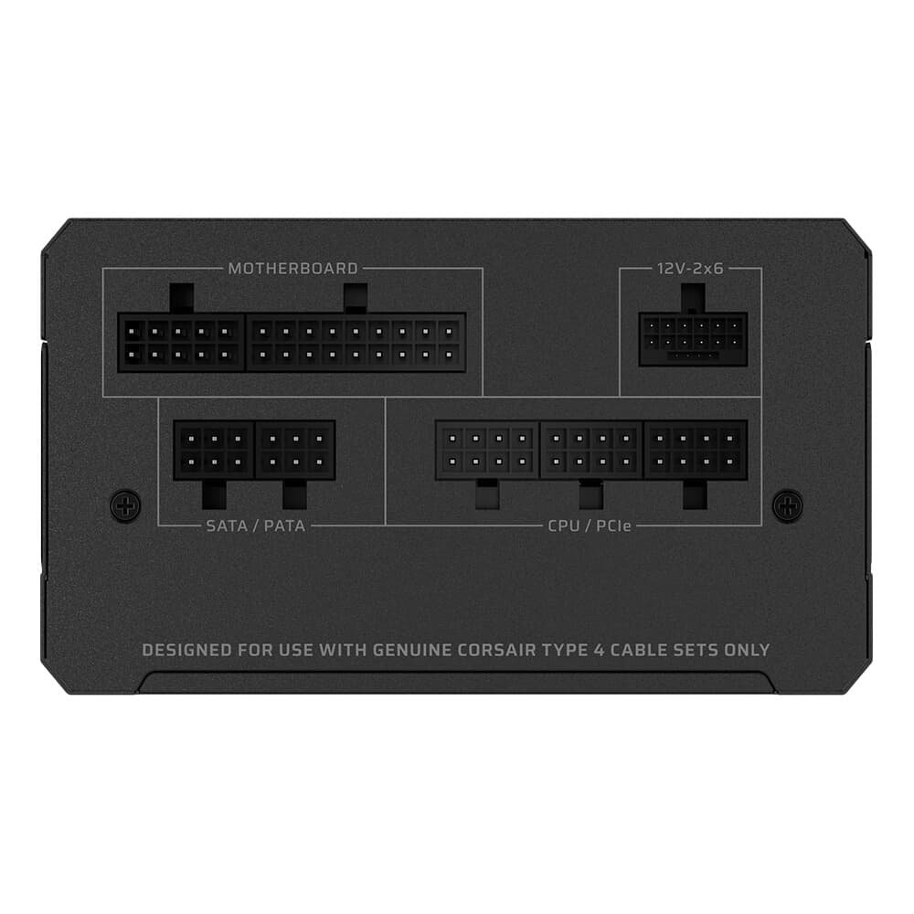 Imagem 5 de 9 do produto Fonte Corsair RM750e RMe Series 2025, 750W, ATX 3.1, PCIe 5.1, Cybenetics Gold Certified, Full Modular, Preto - CP-9020295-BR