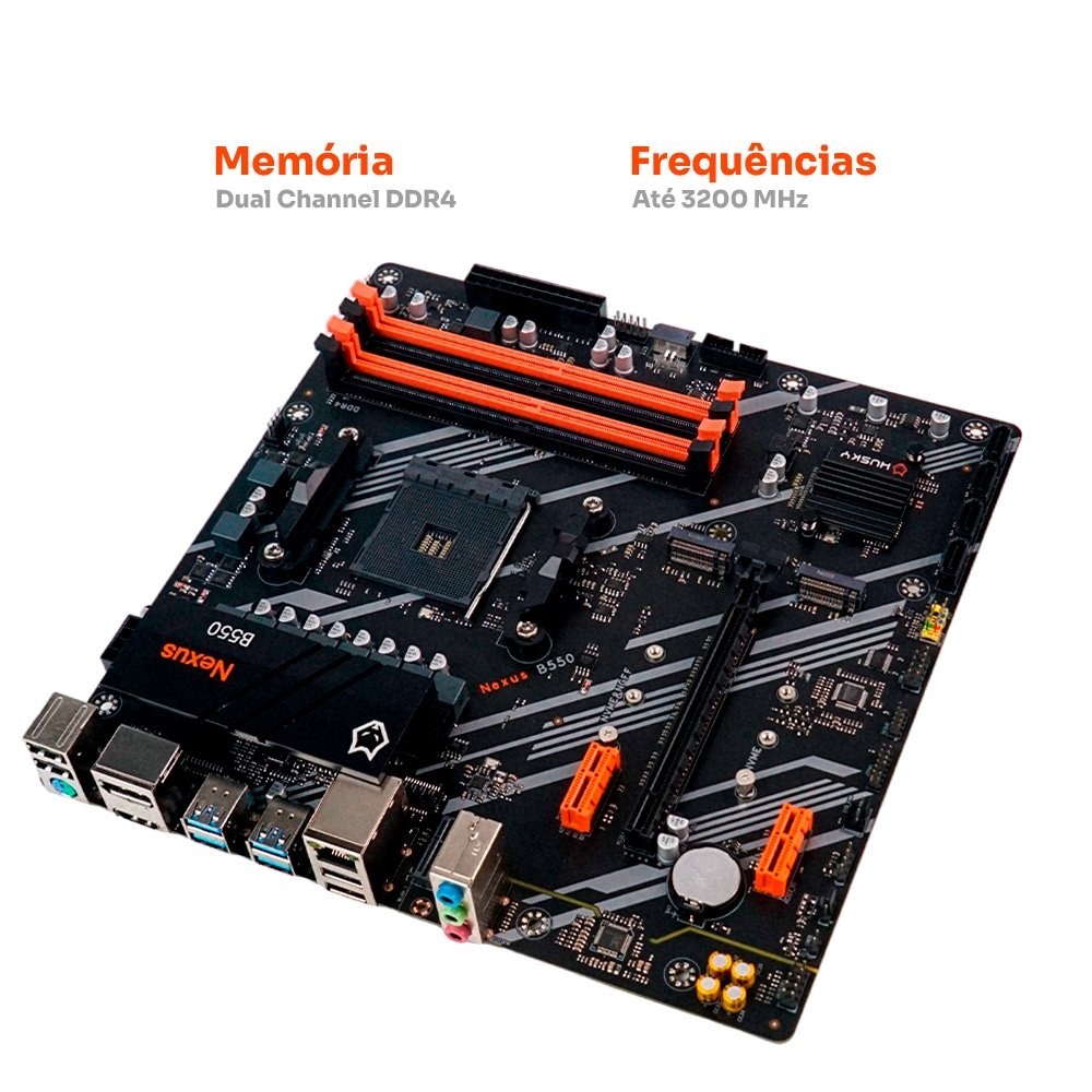Placa-Mãe Husky Nexus B550, M.2 NVMe | KaBuM!