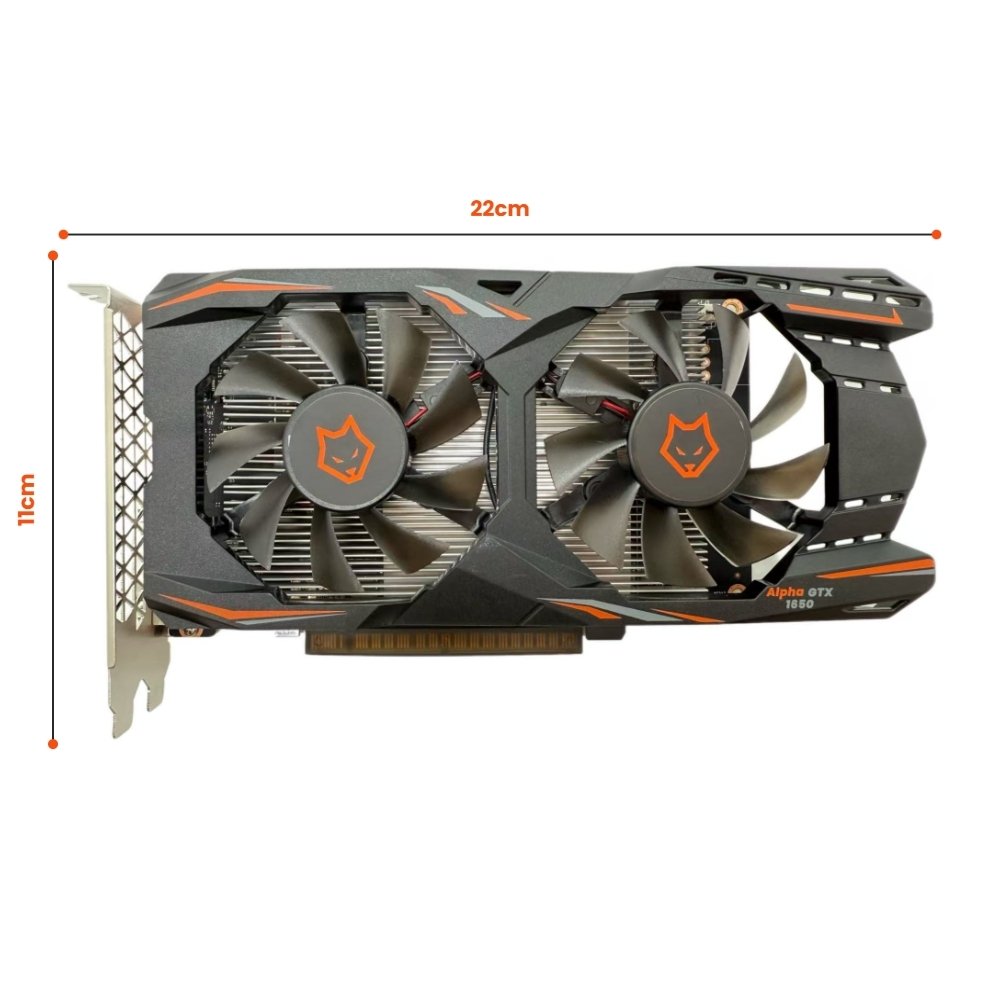Imagem 6 de 6 do produto Placa de Vídeo Husky Alpha GTX 1650, 4GB GDDR6, 128-Bit, 896 CUDAs, Boost 1.59 GHz - HVG1650
