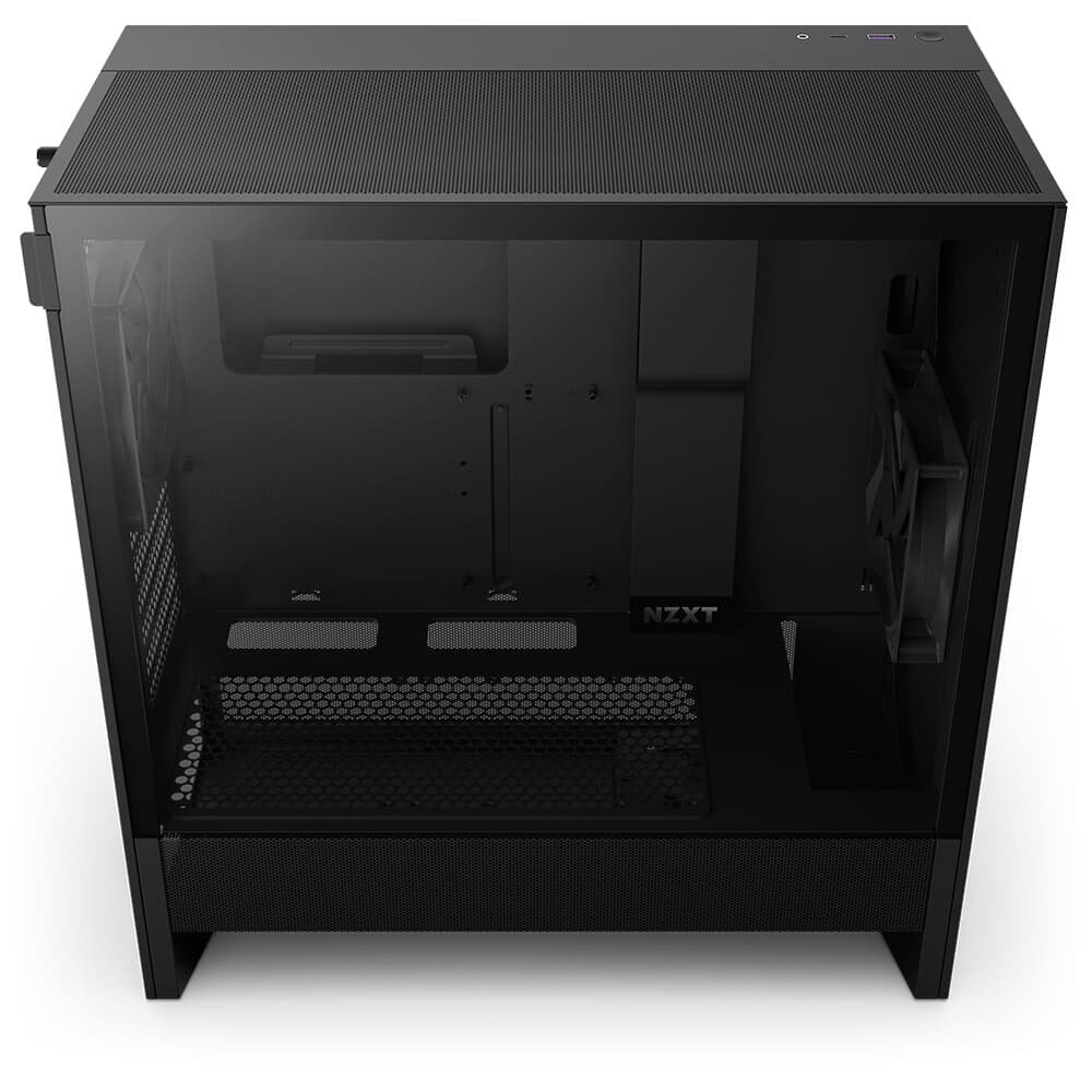Imagem 4 de 12 do produto Gabinete NZXT H5 Flow, Mid-Tower, ATX, Lateral em Vidro, Preto - CC-H52FB-01
