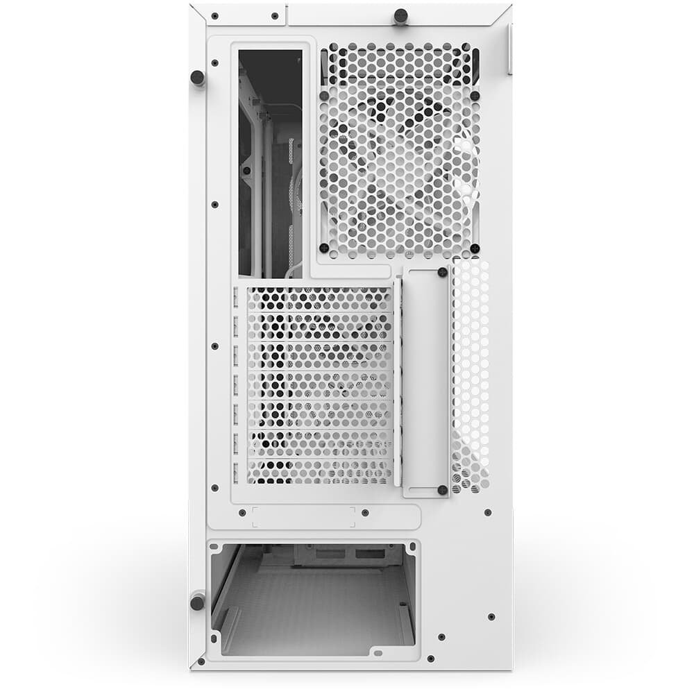 Imagem 10 de 13 do produto Gabinete NZXT H5 Flow, Quadro Único RGB, até 360mm, Mid-Tower, ATX, Lateral em Vidro, Branco - CC-H52FW-R1