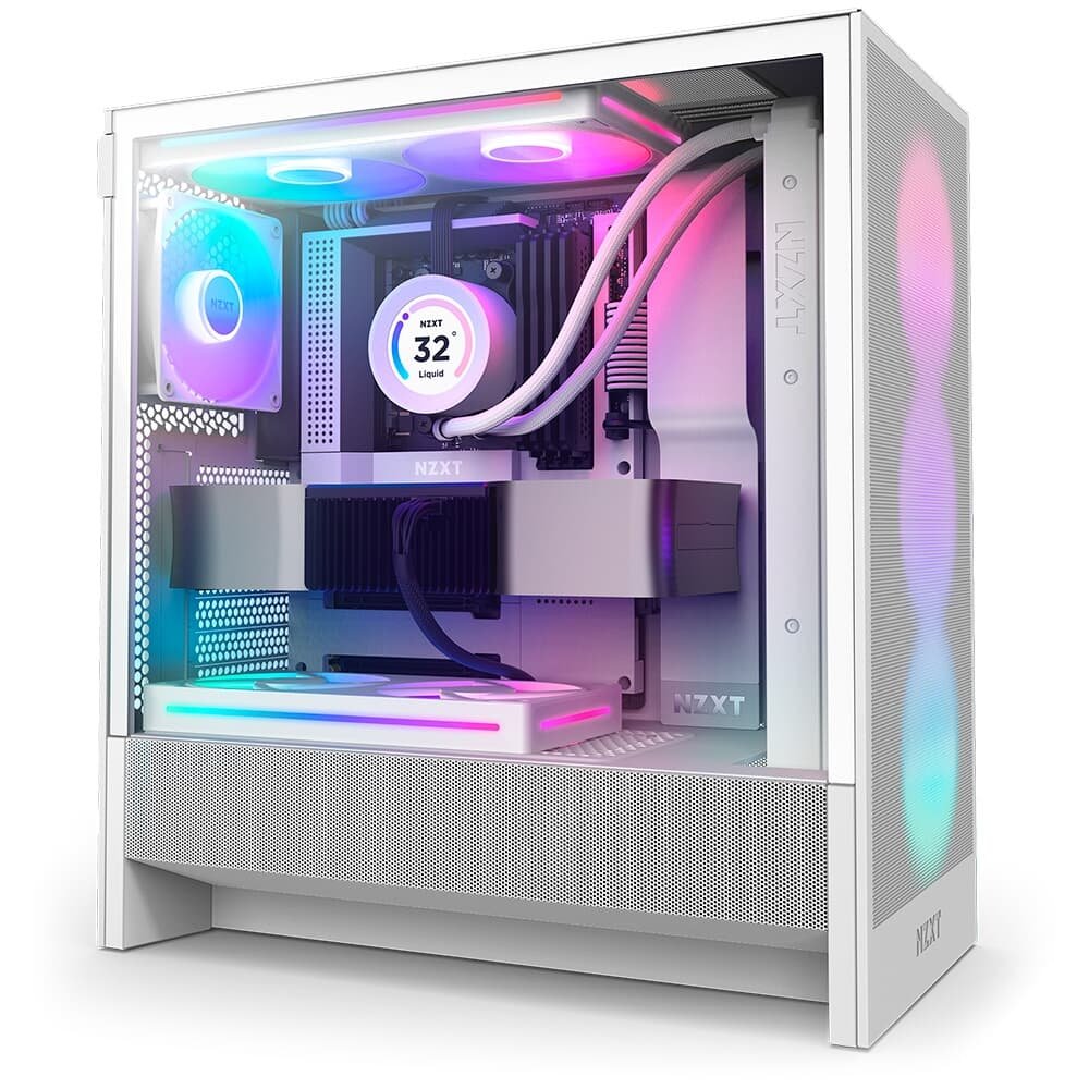 Gabinete ( Balão.info), Quadro Único RGB, até 360mm, Mid-Tower, ATX, Lateral em Vidro, Branco - CC-H52FW-R1 - view 3