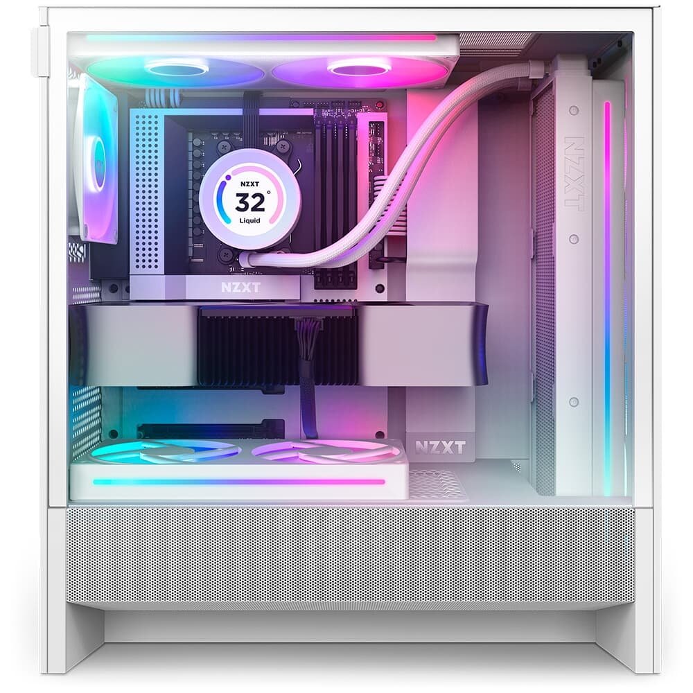 Gabinete ( Balão.info), Quadro Único RGB, até 360mm, Mid-Tower, ATX, Lateral em Vidro, Branco - CC-H52FW-R1 - view 2