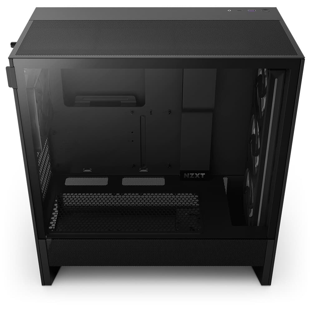 Imagem 8 de 13 do produto Gabinete NZXT H5 Flow, Quadro Único RGB, até 360mm, Mid-Tower, ATX, Lateral em Vidro, Preto - CC-H52FB-R1