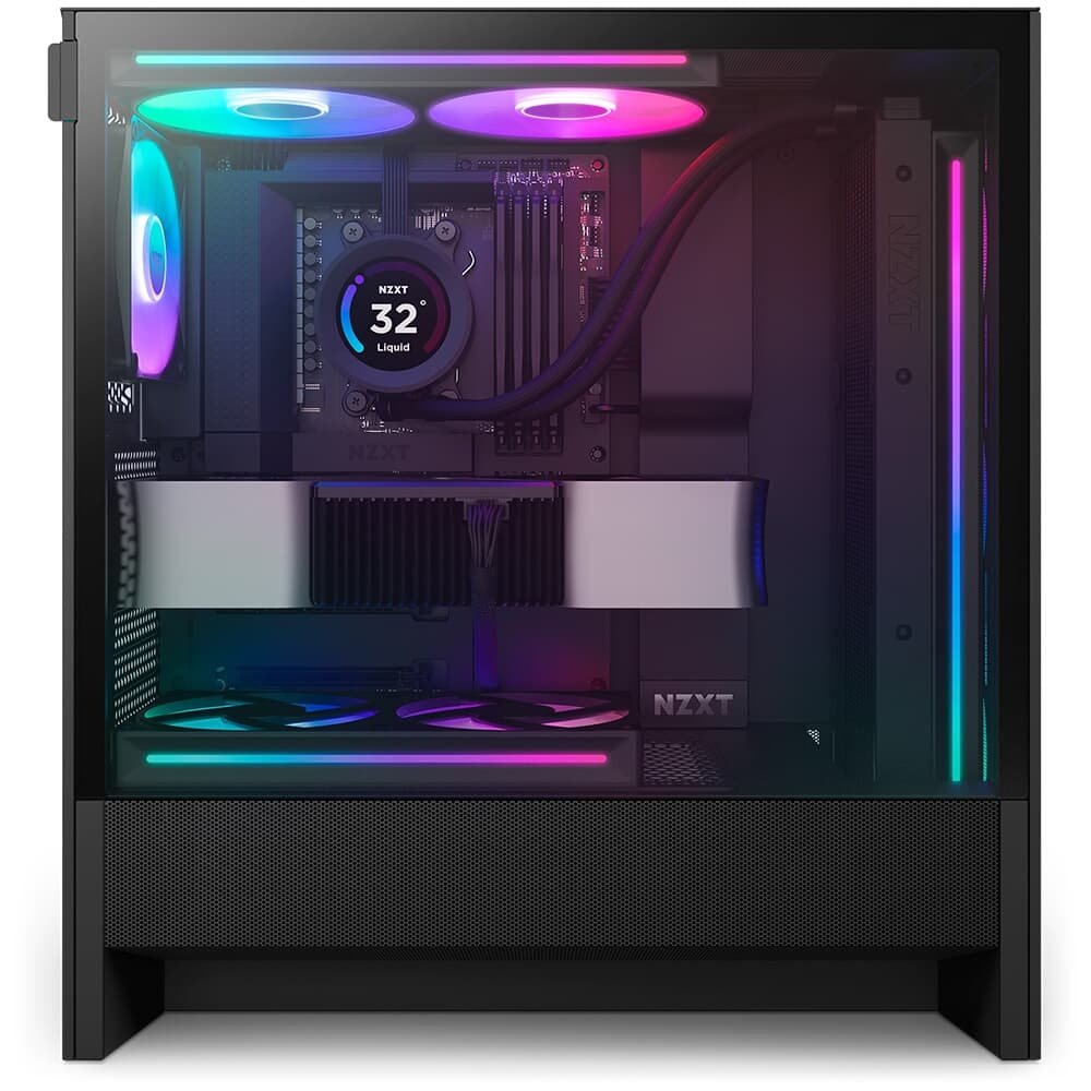 Gabinete ( Balão.info), Quadro Único RGB, até 360mm, Mid-Tower, ATX, Lateral em Vidro, Preto - CC-H52FB-R1 - view 2