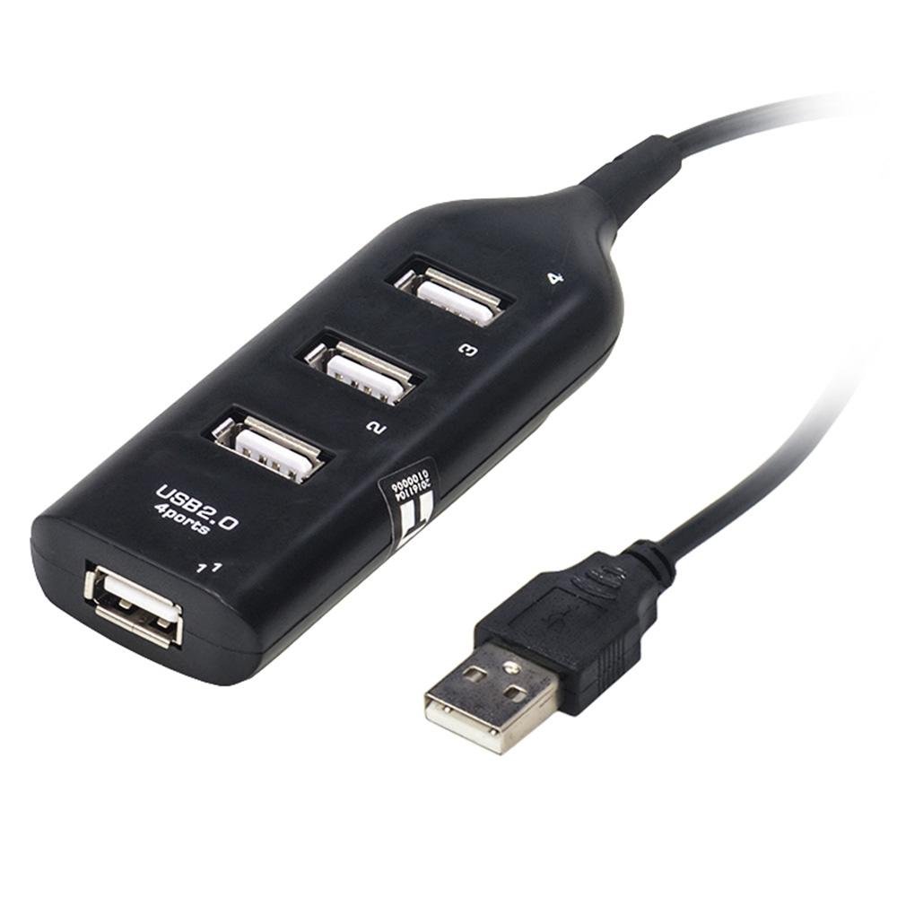 HUB USB 2.0 MD9, 4 Portas, Preto - 7437