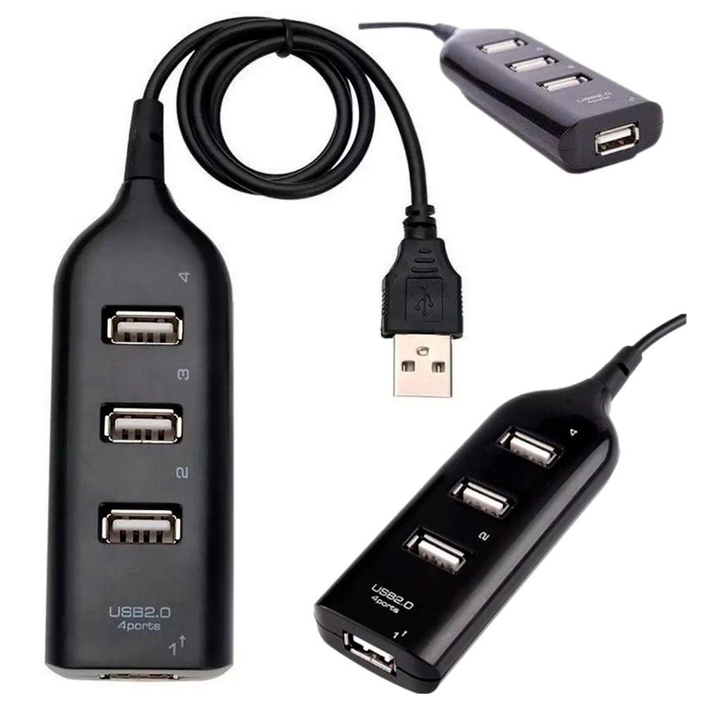 Imagem 3 de 3 do produto HUB USB 2.0 MD9, 4 Portas, Preto - 7437