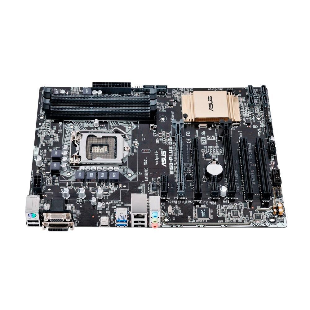 Imagem 4 de 5 do produto Placa-Mãe ASUS p/ Intel LGA 1151 ATX B150-PLUS D3, 4xDDR3, DVI/VGA, 5X Protection, USB 3.0 Tipo C, CrossfireX, Áudio Gaming