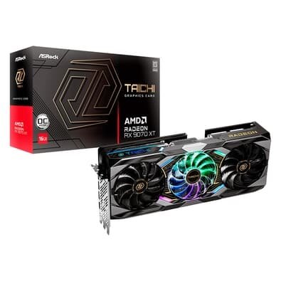  ASRock RX 9070 XT Taichi OC AMD Radeon, ARGB, 16GB, GDDR6, 3100MHz, FidelityFX, RDNA - 90-GA5HZZ-00UANF