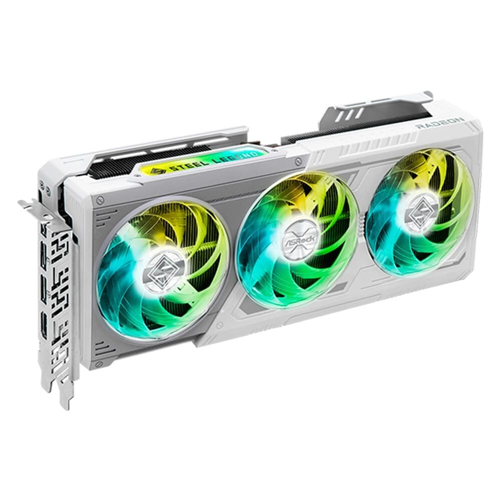 Placa de Vídeo ASRock RX9070 XT Steel | KaBuM!