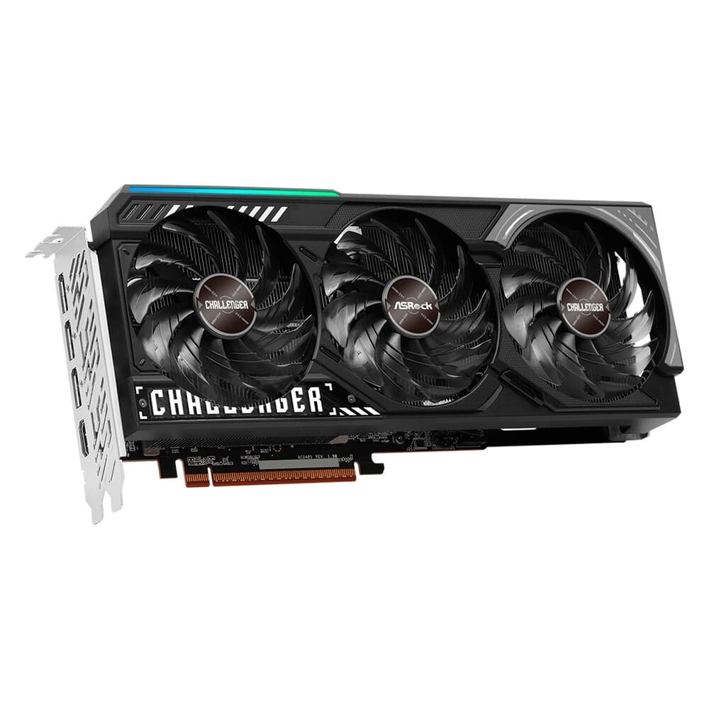 Imagem 4 de 6 do produto Placa de Vídeo ASRock RX 9070 Challenger AMD Radeon, LED, 16GB, GDDR6, FidelityFX, RDNA - 90-GA5NZZ-00UANF