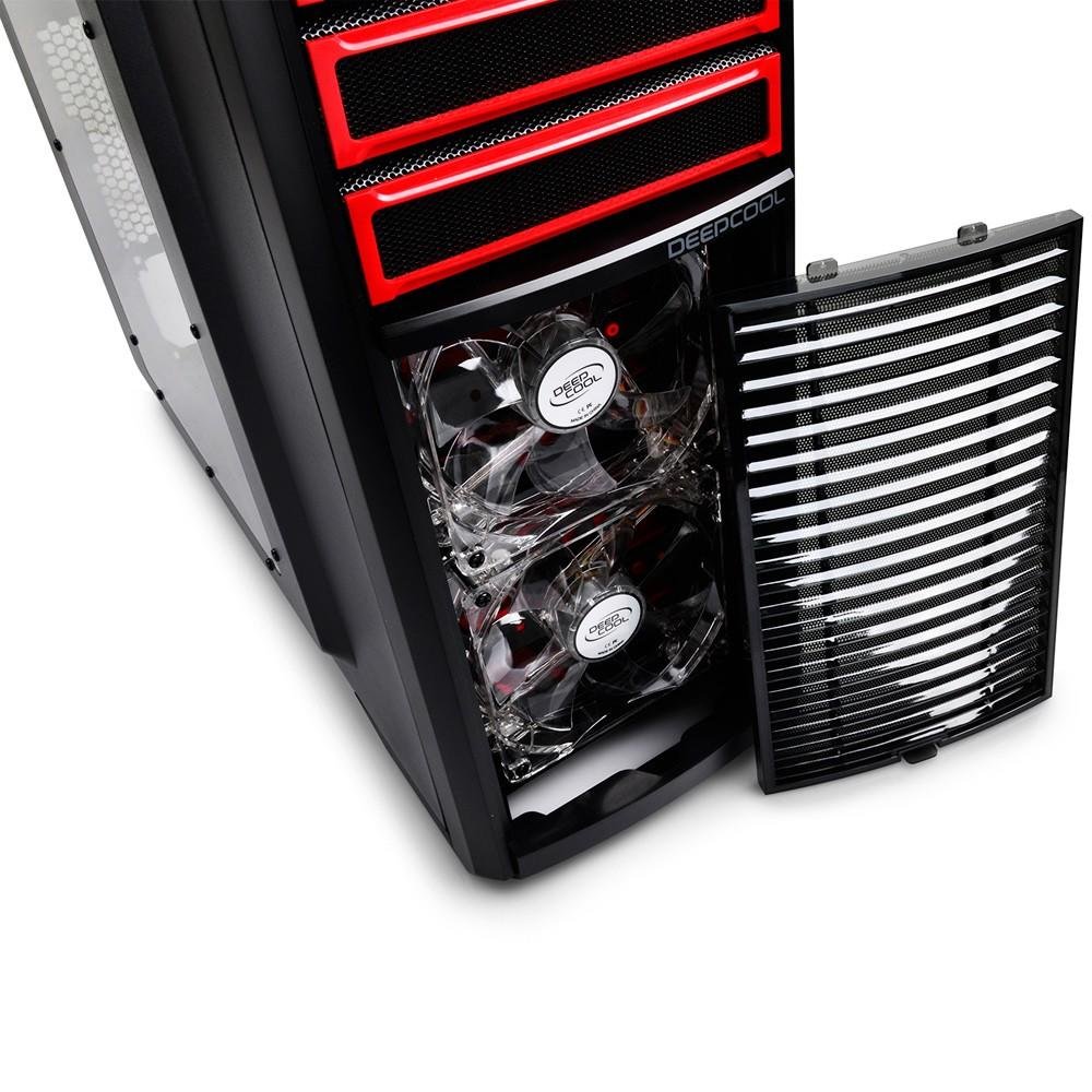 Imagem 10 de 14 do produto Gabinete DeepCool Kendomen Red ATX/MICRO-ATX/MINI-ITX sem Fonte KDM5FBKRD